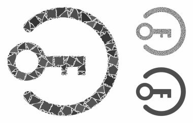 Girilmemiş Parçaların Giriş Anahtarı Bileşimi Simgesi