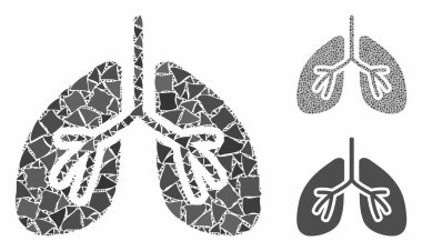 Akciğerler Tremulant Parçalarının Mozaik Simgesi