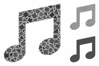 Tüberöz elementlerin Müzik Mozaik Simgesi