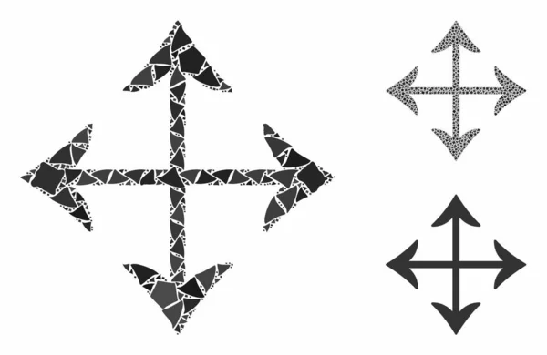 Flytta Mosaik ikonen Tremulant element — Stock vektor
