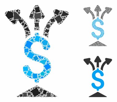 Parayı paylaş Zorlu Parçalar Mozaik Simgesi