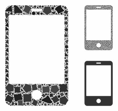 Smartphone Composition Icon of Unequal Parts