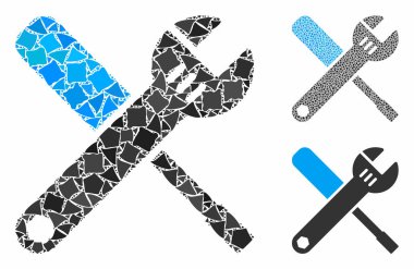 Yıpranmış Parçaların Mozaik Simgesi