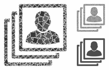 Kullanıcı hesapları Ragged Elementlerin Bileşimi Simgesi