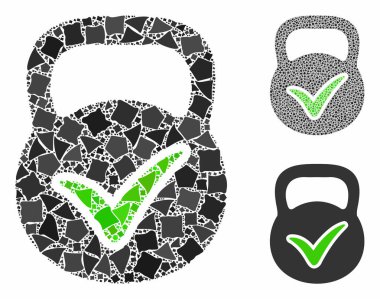 Tremulant Ögelerinin Geçerli Kütle Mozaik Simgesi