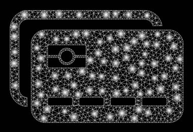 İşaret fişekli 2d Bankacılık Kartları