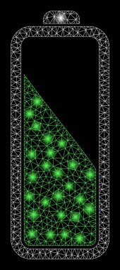 Parlak Ağ Pil Seviyesi Fişek Benekleriyle