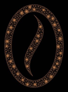 Flare Örgü Tel Çerçeve Kahve Çekirdeği Flare Spotlar ile