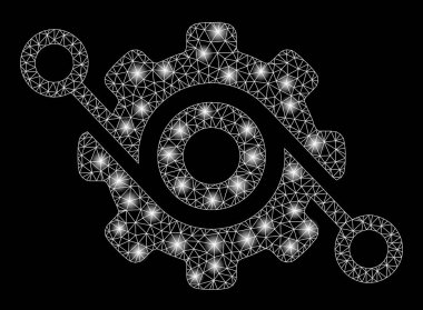 Işık Noktaları ile Parlayan Kablo Çerçevesi Vites Çözümü