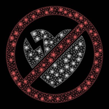 Fişek 2d Kırık Kalp Yok Parlak Benekli