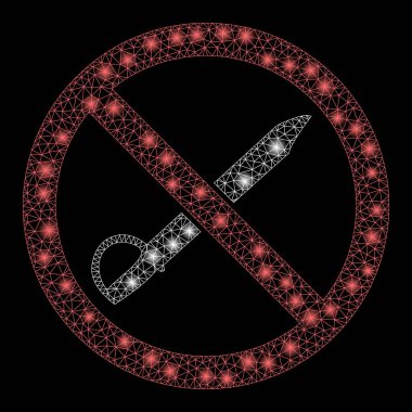 Parlayan Ağ Parlak Noktalı Soğuk Silah Yok