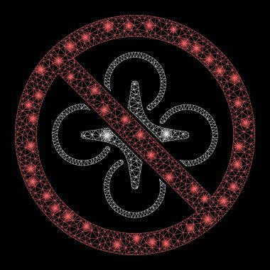 Parlak Ağlı İskelet Fişek Benekli Uçamayan İnsansız Hava Aracı