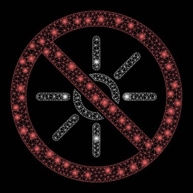 Parlak Benekli Güneş Işığı Yok Ağı