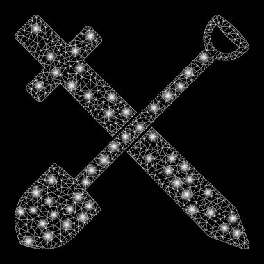 Fişek Tel Çerçeve Kılıç ve Kürek Fişek Benekli