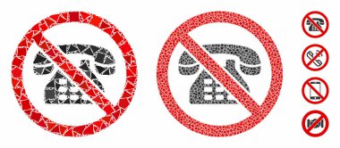 Telefon yok Tremulant Parçalarının Mozaik Simgesi