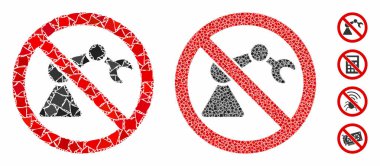 Endüstriyel Robot Bileşimi Yok Pürüzlü Parçaların Simgesi