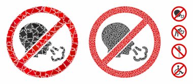 Hapşırık Yok Tüberöz Parçaların Mozaik Simgesi