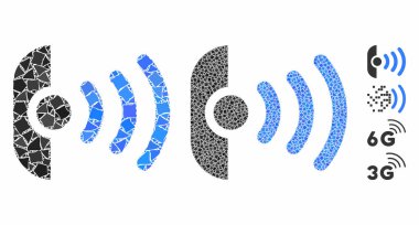 Rugged Pieces 'ın Radyo Sensör Bileşimi Simgesi