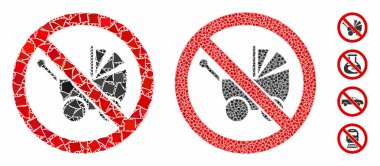 Bebek arabası yok Tremulant Parçalarının Mozaik Simgesi