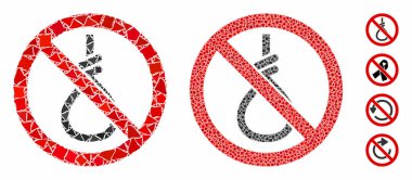 Düzensiz Parçaların Kompozisyon Simgesi İntihar döngüsü Yok