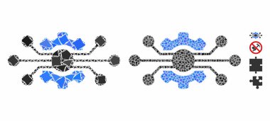 Raggy Pieces 'ın Elektronik Cog Mozaik Simgesi