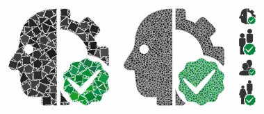 Sayborglar için sadece Rugged Pieces 'ın kompozisyon simgesi