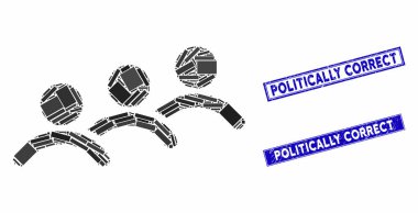 Erkek Kuyruğu Mozaiği ve Tehlike Dikdörtgeni Damgaları