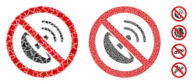 Ani Parçaların Radyo Vericisi Mozaik Simgesi Yok