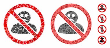 Tüberöz Ögelerin Üzgün Kullanıcı Mozaik Simgesi Yok