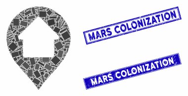 Ev İşaretleyici Mozaiği ve Çizilmiş Dikdörtgen Mühürleri