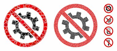 Hizmet teçhizatı yok Tremulant Elementlerinin Mozaik Simgesi