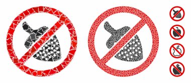 Sert Elementlerin Çilekli Mozaik Simgesi Yok