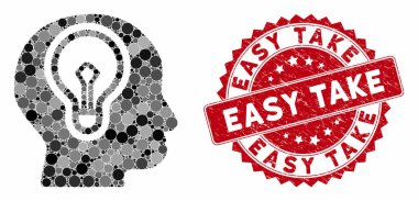 Mozaik Kabartma Ampulü Kolay Çekim Mührü