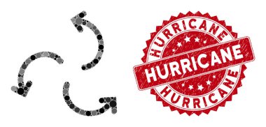 Tehlike Kasırgası Mühürlü Mozaik Kasırga Okları