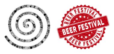 Dokulu Bira Festivali Mührü ile Mozaik Sarmalı