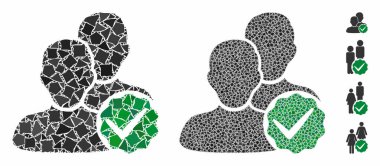 Ürpertici Ögelerin Sadece Erkek Kompozisyon Simgesi