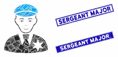 Şerif Mozaik ve Tırmalanmış Dikdörtgen Başçavuş Filigranı