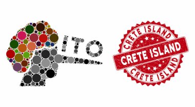 Mozaik, Girit Adası Damgalı Yalancı