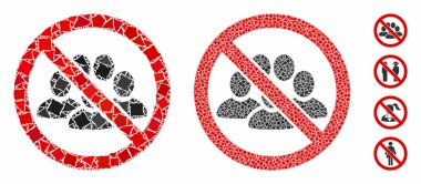 Düzenlenmemiş ögelerin kalabalık kompozisyon simgesi yok