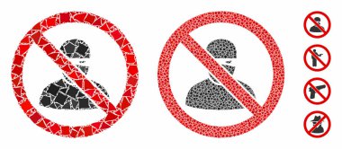 Tüberöz Parçaların Ninja Mozaik Simgesi Yok