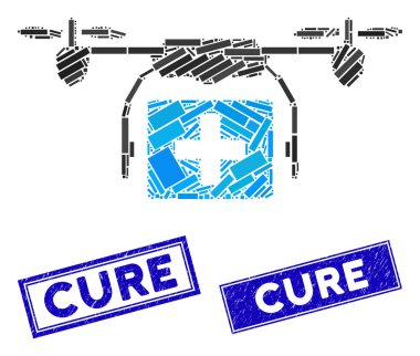 Ambulans Drone Mozaiği ve Tehlike Dikdörtgeni Tedavi Mührü
