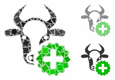 İnek Ragged Pieces 'ın Kompozisyon Simgesini Oluştur