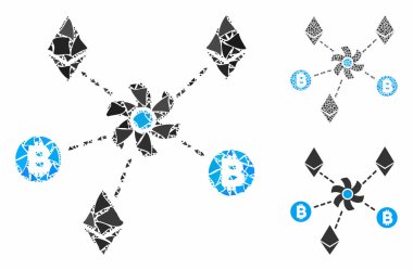 Humpy Ögelerinin Şifreleme Parçası Karıştırıcı Bileşimi Simgesi