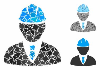 Mühendis Mozaik Nesnelerin Simgesi