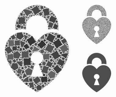 Raggy Elementlerinin Kalp Kilidi Bileşimi Simgesi