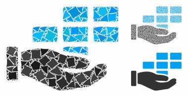 Hizmet el Kompozisyon Eşitsiz Elementlerin Simgesi