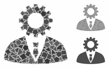 Ruhsuz bürokrat Humpy Pieces 'ın Mozaik Simgesi