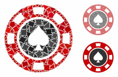 Bumpy Parts 'ın Mozaik Simgesi Maça çipi