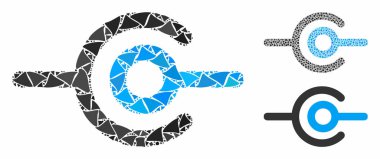 Kablo bağlantısı Eşitsiz Parçaların Bileşimi Simgesi