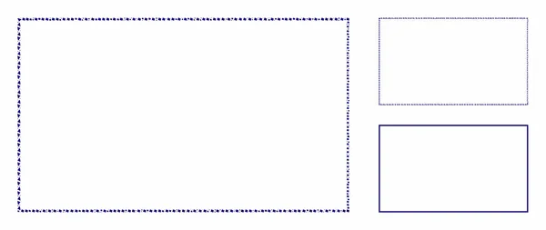 Quadro retangular Ícone de composição de itens tuberosos —  Vetores de Stock